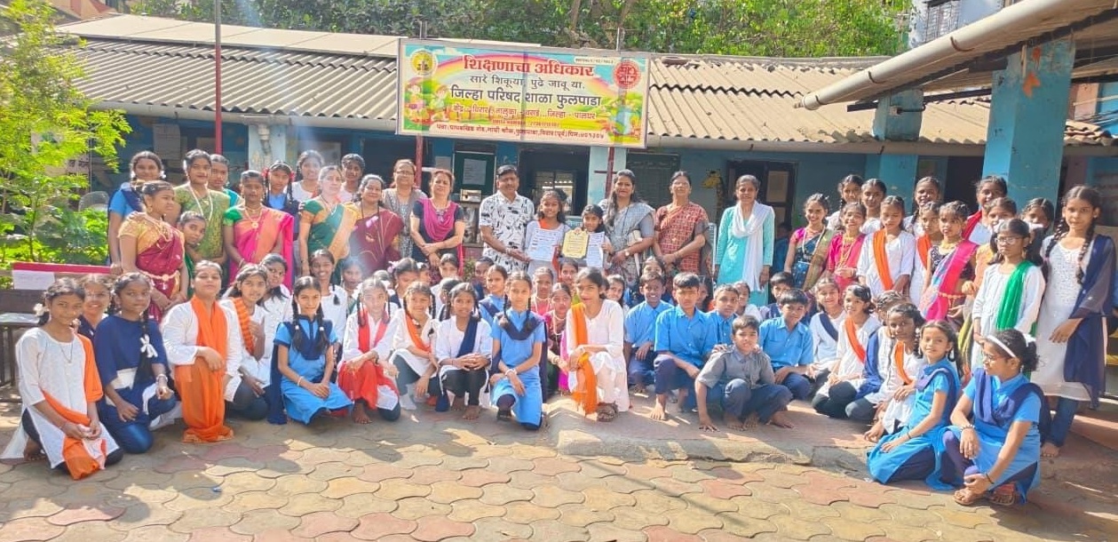 जिल्हा परिषद शाळा विरार पूर्व येथे मराठी भाषा गौरव दिन व विज्ञान दिन उत्साहात
