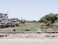 जालना बसस्थानकाजवळील सीना नदीचे पात्र रुंदीकरण सुरू