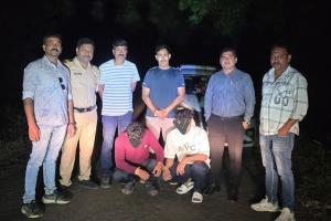 लखन तुरे हत्या प्रकरणातील दोन फरार आरोपींना घाणेवाडी शिवारातून अटक