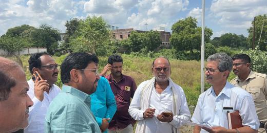 चंदनझिरा  सुंदरनगर नागेवाडी येथे शासकीय रुग्णालय उभारणीसाठी आमदार अर्जुनराव खोतकर यांनी केली जागेची पाहणी